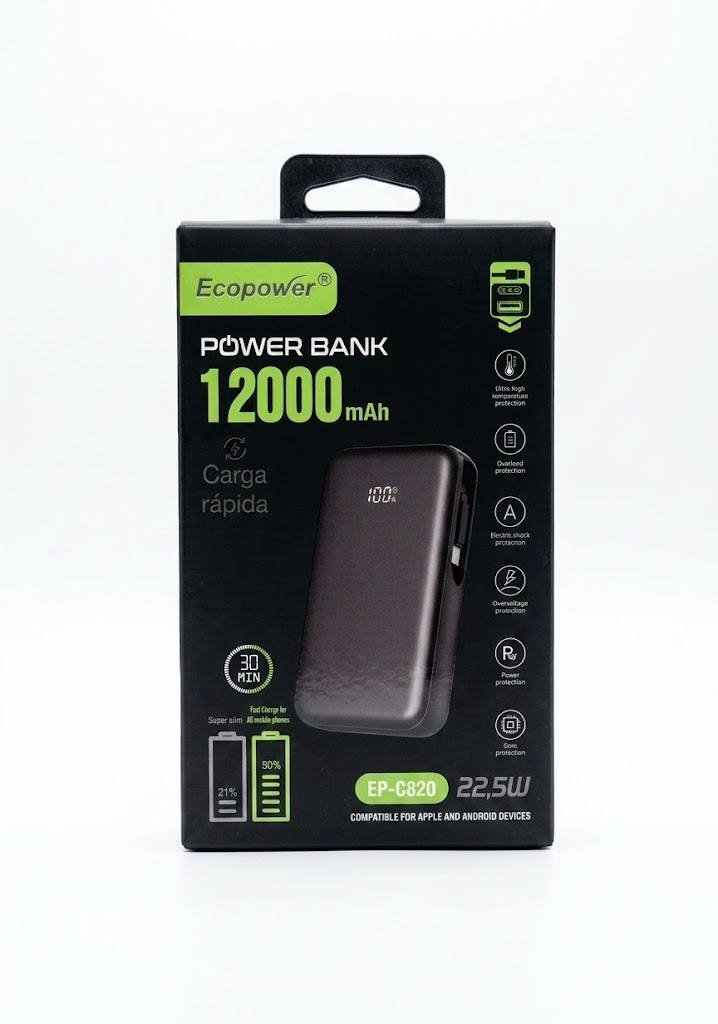 Power Bank EcoPower 12000mAh EP-C820