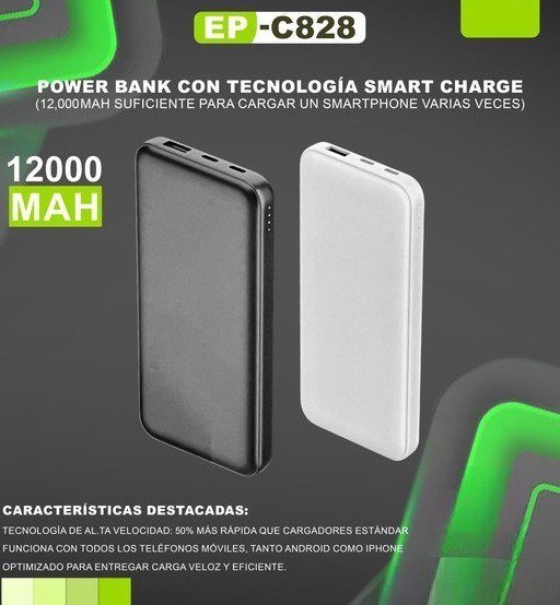 Power Bank EcoPower 12000mAh EP-C828
